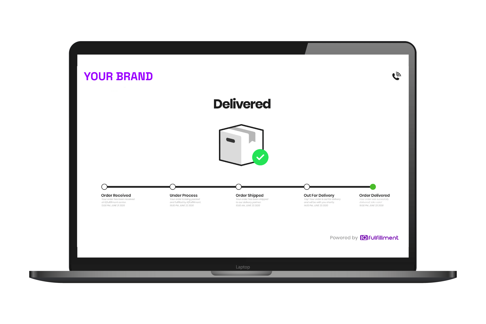 branded tracking page